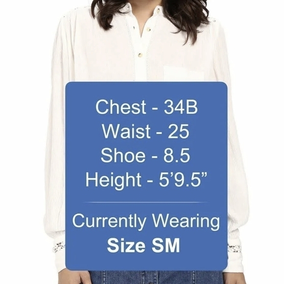 Free People Crochet Button Down in Ivory blouse top - Picture 5 of 12